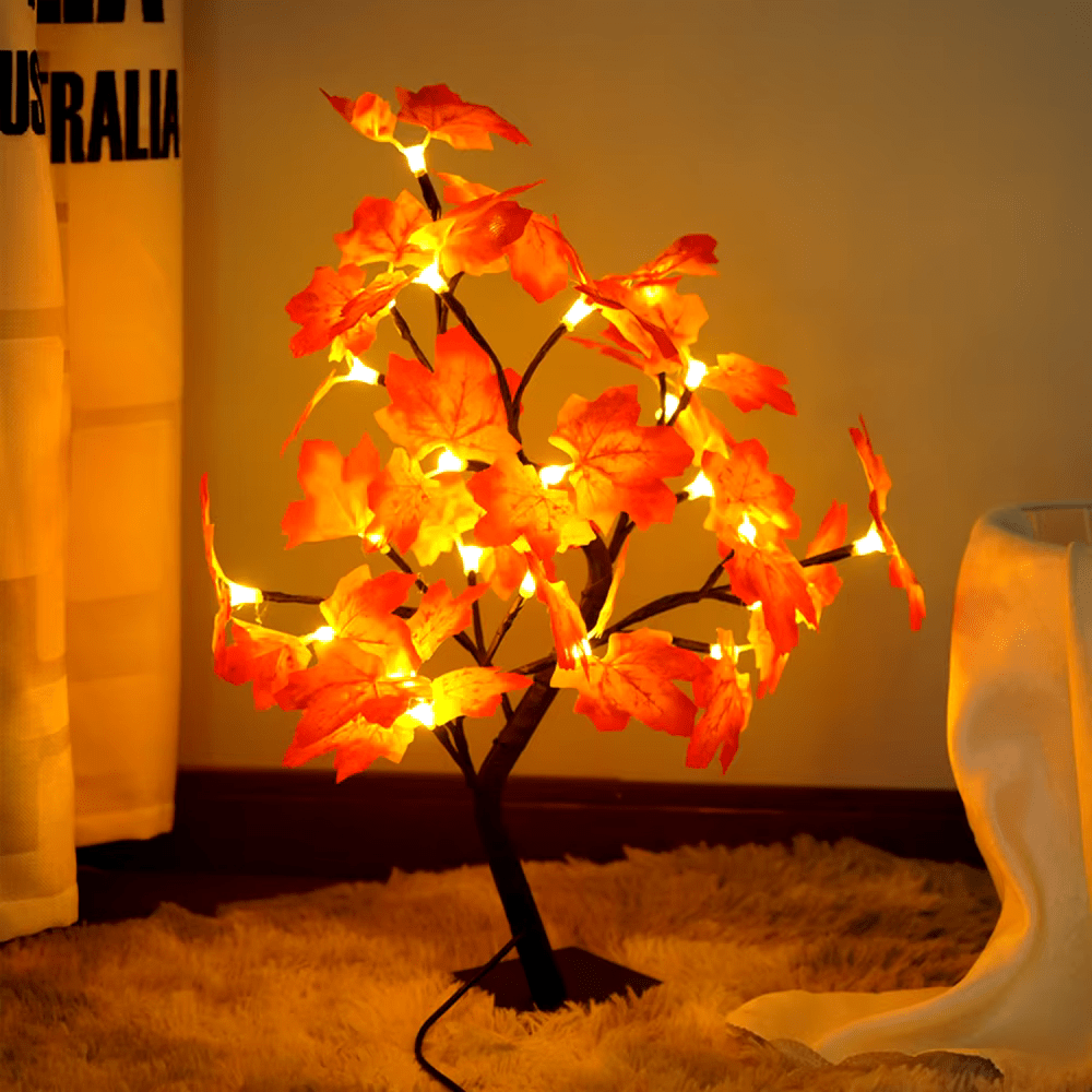 Lampe LED en Forme de Feuille d'Érable
