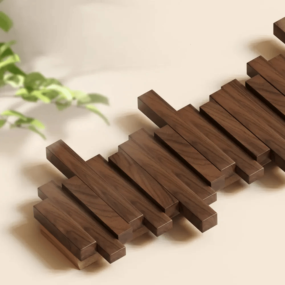 Porte-manteau mural en bois