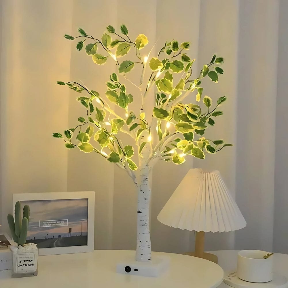 Lampe LED en Forme de Bouleau