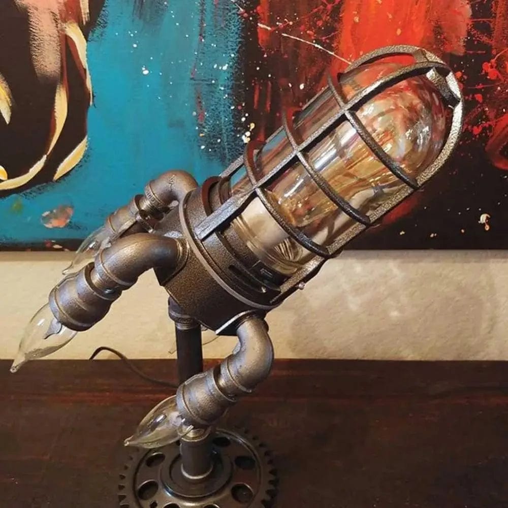 Lampe fusée rétro