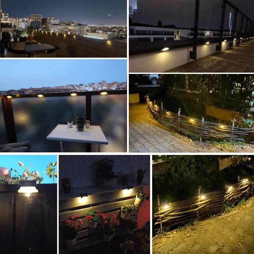 Lampe murale solaire de rebord