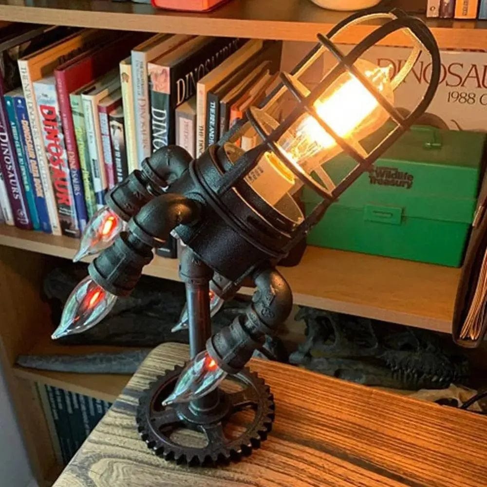 Lampe fusée rétro