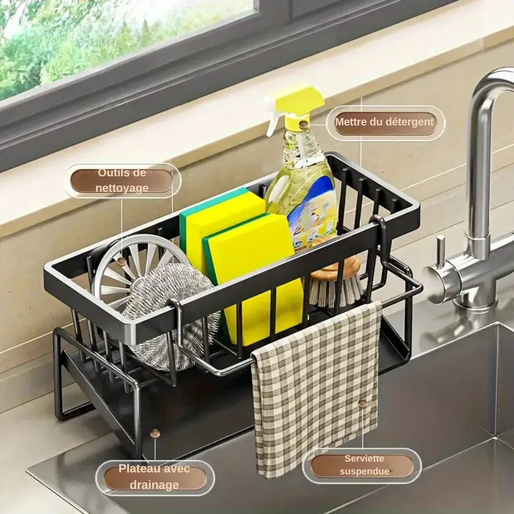 Organisateur d'Évier en Acier Inoxydable