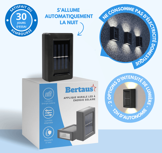 Applique murale LED solaire