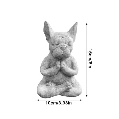 Statue de chien position yoga