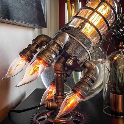 Lampe fusée rétro
